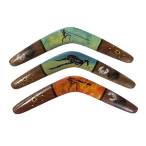 Hand Painted Arthur Conlon 18 Inch Boomerang