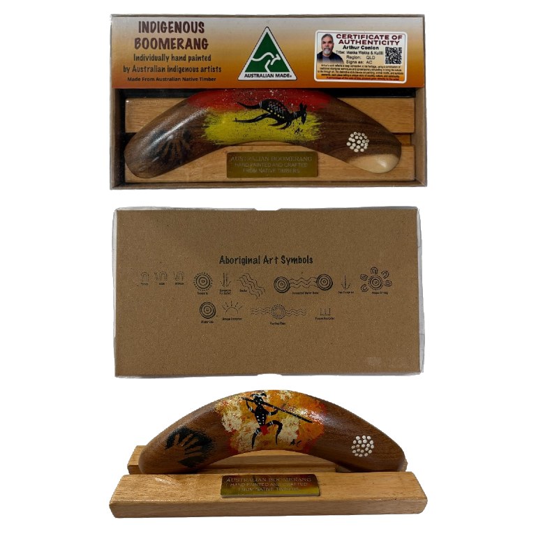 Boxed 8 Inch Arthur Conlon Boomerang with Stand 8 Boxed 8 Inch Arthur Conlon Boomerang with Stand - Image 6