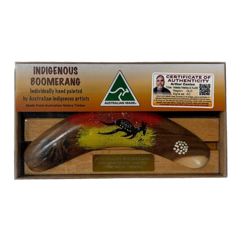 Boxed 8 Inch Arthur Conlon Boomerang with Stand 4 Boxed 8 Inch Arthur Conlon Boomerang with Stand - Image 2