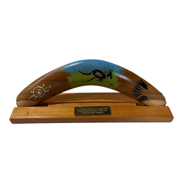 Boxed 10 Inch Arthur Conlon Boomerang with Stand 5 Boxed 10 Inch Arthur Conlon Boomerang with Stand - Image 3