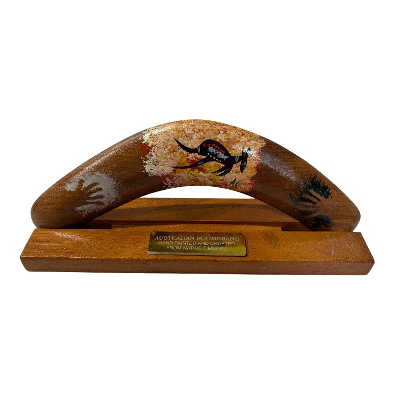 Boxed 10 Inch Arthur Conlon Boomerang with Stand 7 Boxed 10 Inch Arthur Conlon Boomerang with Stand - Image 5