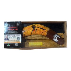Boxed 10 Inch Arthur Conlon Boomerang with Stand