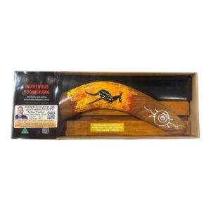 Boxed 12 Inch Arthur Conlon Boomerang with Stand
