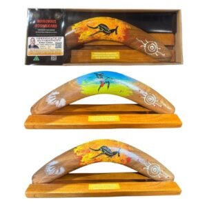 Boxed 12 Inch Arthur Conlon Boomerang with Stand