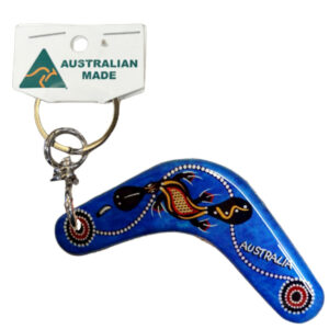 Boomerang Blue Platypus Australian Made Resin Magnetic Keyring