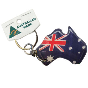 Australian Map Australia Flag Australian Made Resin Magnetic Keyring