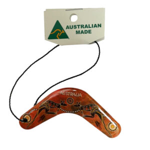 Boomerang Red Roos Australian Made Resin Christmas Ornament