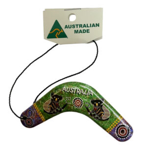 Boomerang Green Koalas Australian Made Resin Christmas Ornament