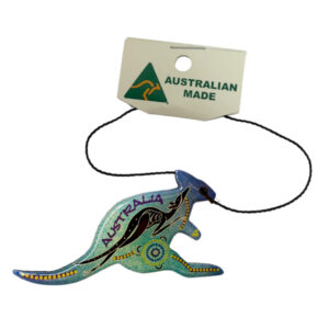 Kangaroo Blue Australian Made Resin Christmas Ornament