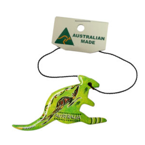 Kangaroo Green Australian Made Resin Christmas Ornament