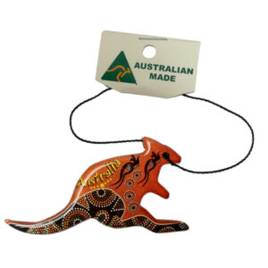 Kangaroo Brown Australian Made Resin Christmas Ornament